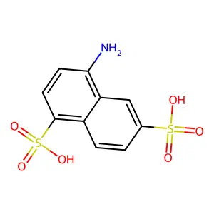 1-Naphthylamine-4,7-disulfonic acid structure