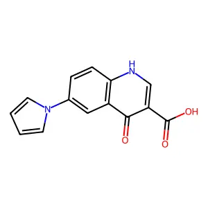 3-Quinolinecarboxylic acid, 4-hydroxy-6-(1H-pyrrol-1-yl)- structure