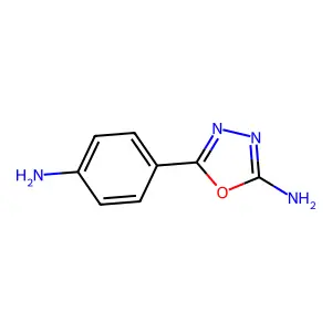 5-(4-氨基苯基)-1,3,4-噁二唑-2-胺 structure