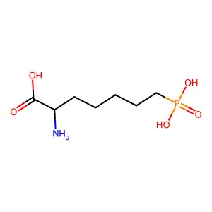 DL-2-氨基-7-膦酰庚酸 structure