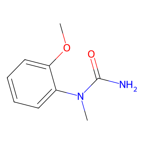 Methyl-o-anisylurea structure