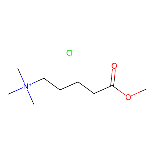 (5-Methoxy-5-oxopentyl)trimethylazanium chloride structure