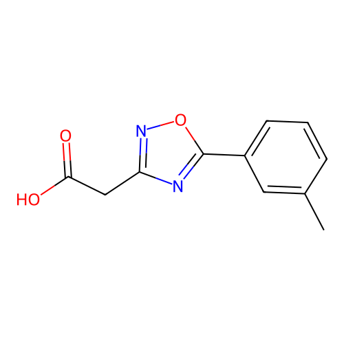 2-(5-m-Tolyl-1,2,4-oxadiazol-3-yl)acetic acid structure