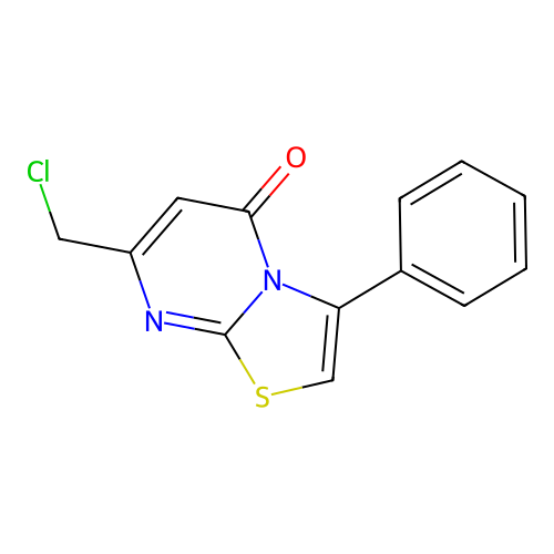 7-(Chloromethyl)-3-phenyl-5H-[1,3]thiazolo[3,2-a]pyrimidin-5-one structure