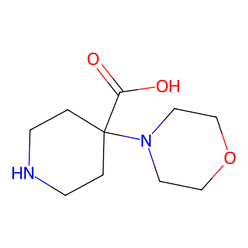 4-Morpholin-4-yl-piperidine-4-carboxylic acid structure