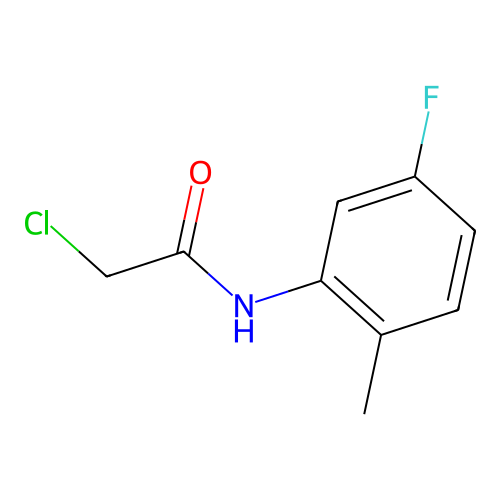 2-chloro-N-(5-fluoro-2-methylphenyl)acetamide structure