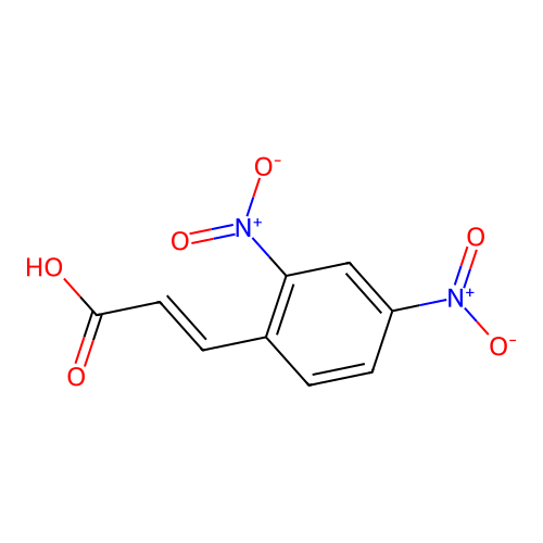3-(2,4-dinitrophenyl)prop-2-enoic Acid structure