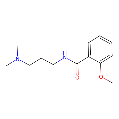 N-[3-(dimethylamino)propyl]-2-methoxybenzamide structure
