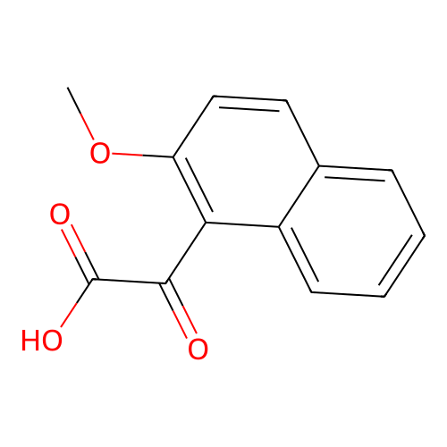 2-(2-Methoxynaphthalen-1-yl)-2-oxoacetic acid structure
