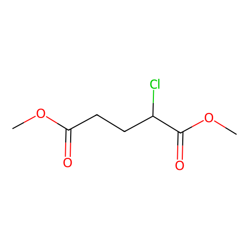 Dimethyl 2-chloropentanedioate structure