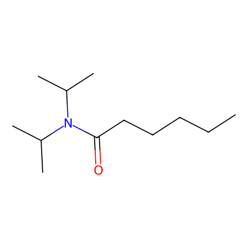N,N-di-i-propylhexanamide structure