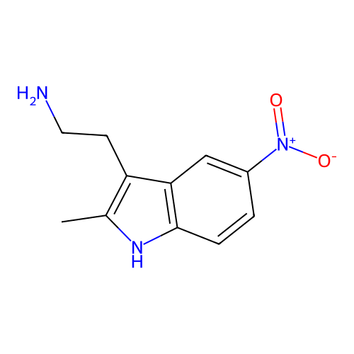 2-(2-methyl-5-nitro-1H-indol-3-yl)ethanamine structure