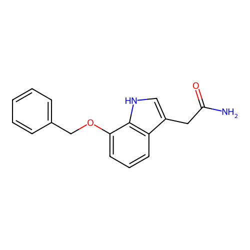 7-Benzyloxyindole-3-acetamide structure