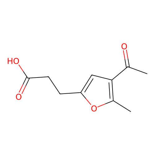 3-(4-Acetyl-5-methylfuran-2-yl)propanoic acid structure
