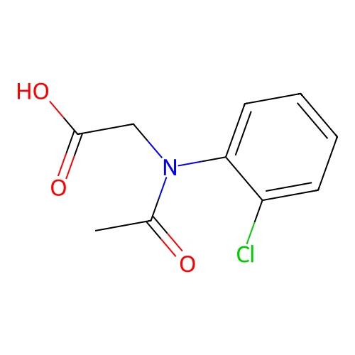 2-[N-(2-chlorophenyl)acetamido]acetic acid structure