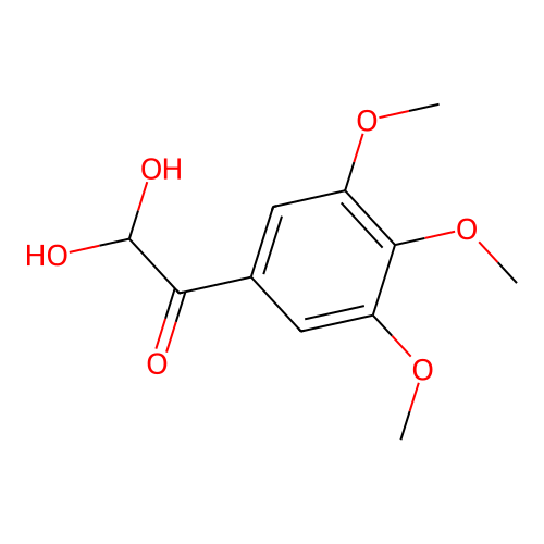 2,2-Dihydroxy-1-(3,4,5-trimethoxyphenyl)ethan-1-one structure