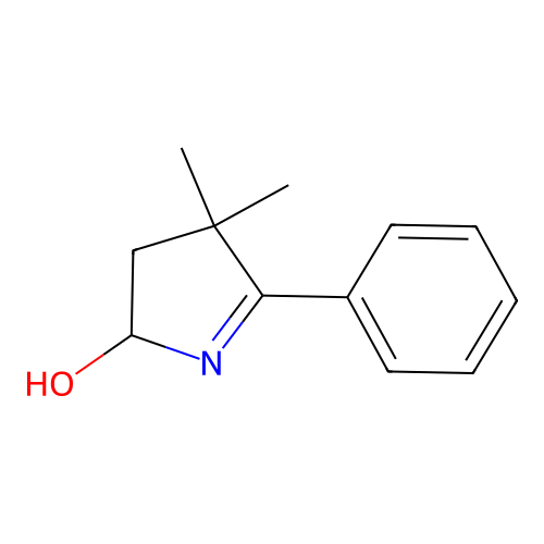 3,3-dimethyl-2-phenyl-1-pyrrolin-5-ol structure