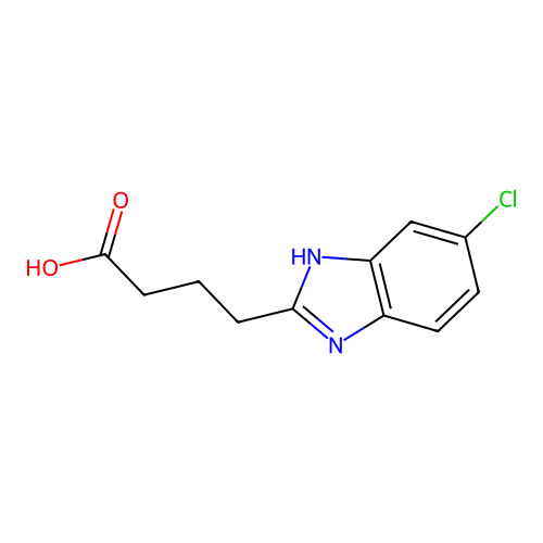 4-(5-Chloro-1H-benzo[d]imidazol-2-yl)butanoic acid structure