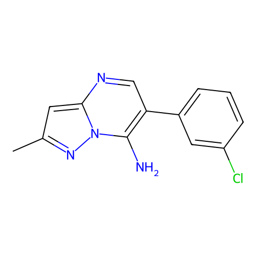 6-(3-Chlorophenyl)-2-methylpyrazolo[1,5-a]pyrimidin-7-amine structure