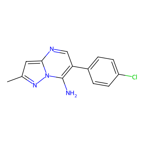 6-(4-Chlorophenyl)-2-methylpyrazolo[1,5-a]pyrimidin-7-amine structure