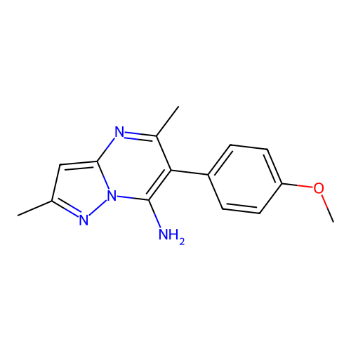 6-(4-Methoxyphenyl)-2,5-dimethylpyrazolo[1,5-a]pyrimidin-7-amine structure