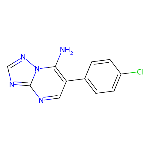 6-(4-Chlorophenyl)[1,2,4]triazolo[1,5-a]pyrimidin-7-amine structure
