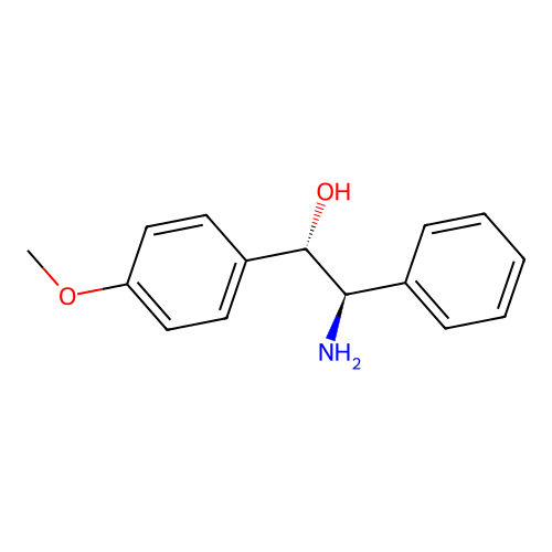 (1S,2R)-2-amino-1-(4-methoxyphenyl)-2-phenylethanol structure
