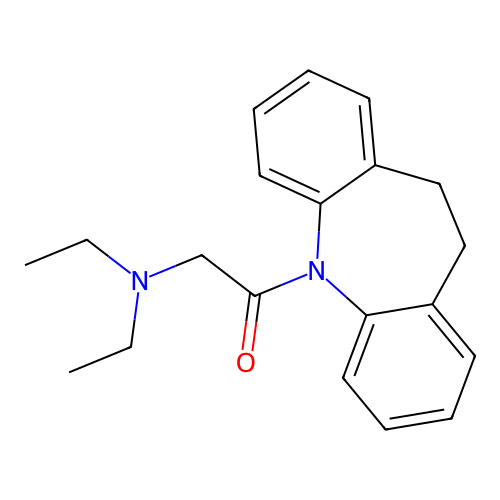 2-(Diethylamino)-1-(5,6-dihydrobenzo[b][1]benzazepin-11-yl)ethanone structure