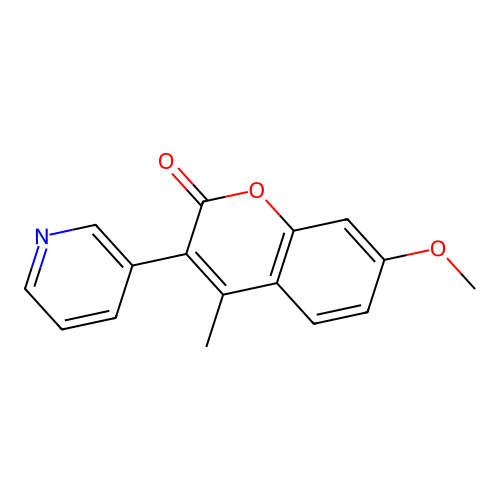 7-Methoxy-4-methyl-3-(pyridin-3-yl)-2h-chromen-2-one structure