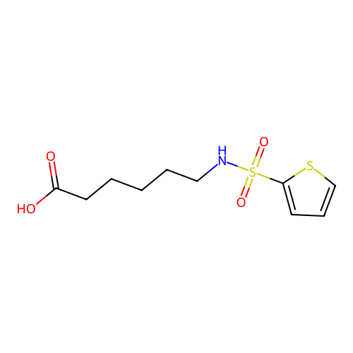 6-[(2-Thienylsulfonyl)amino]hexanoic acid structure