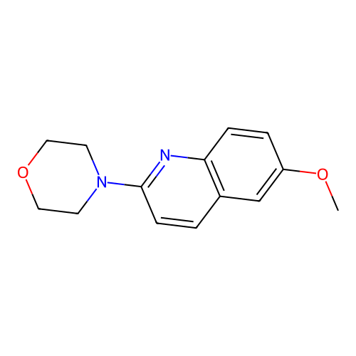 6-Methoxy-2-(morpholin-4-yl)quinoline structure