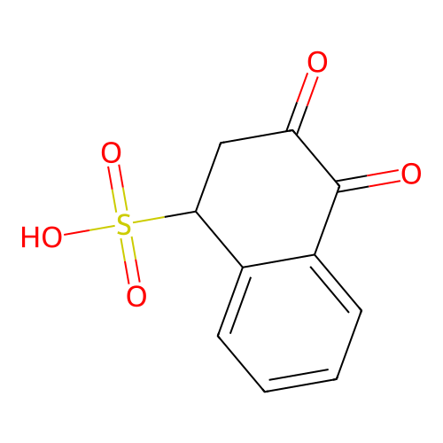 3,4-Dioxo-1,2,3,4-tetrahydronaphthalene-1-sulfonic acid structure