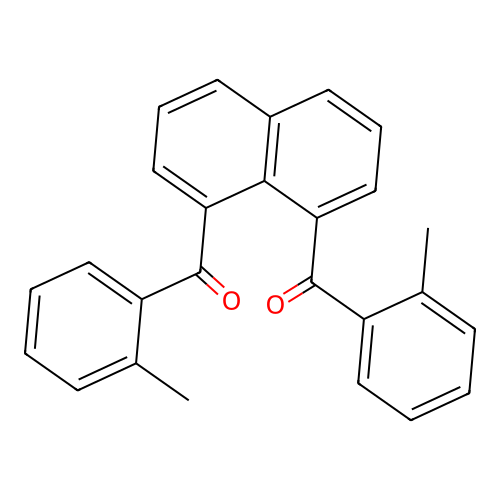 (Naphthalene-1,8-diyl)bis[(2-methylphenyl)methanone] structure