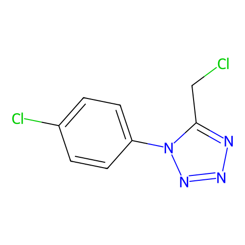 5-(chloromethyl)-1-(4-chlorophenyl)-1H-tetrazole structure