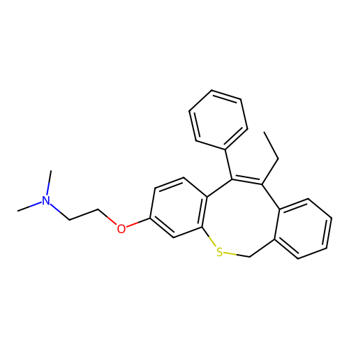 3-(2-(Dimethylamino)ethoxy)-11-ethyl-12-phenyl-6H-dibenzo(b,f)thiocin structure