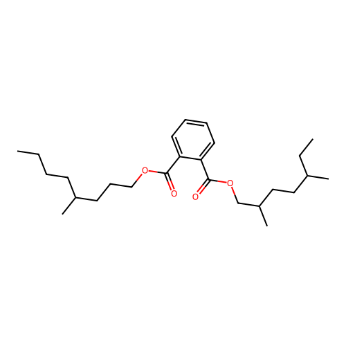 2,5-Dimethylheptyl 4-methyloctyl phthalate structure