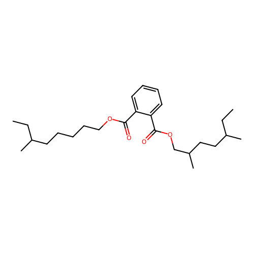 2,5-Dimethylheptyl 6-methyloctyl phthalate structure