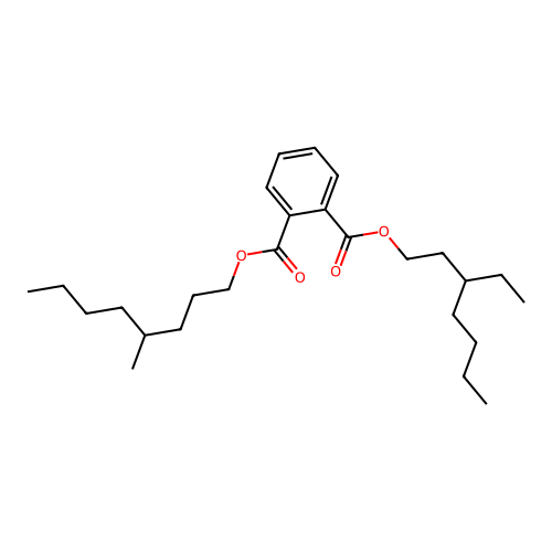 3-Ethylheptyl 4-methyloctyl phthalate structure