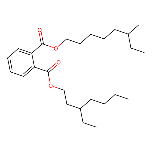3-Ethylheptyl 6-methyloctyl phthalate structure