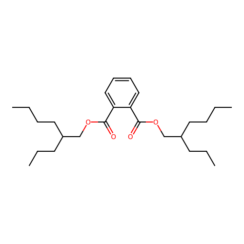 Bis(2-propylhexyl) phthalate structure