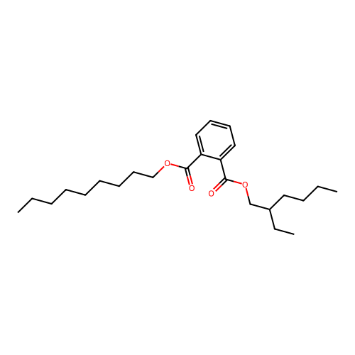 2-Ethylhexyl nonyl phthalate structure