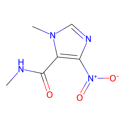 N,1-二甲基-4-硝基-5-咪唑甲酰胺 structure