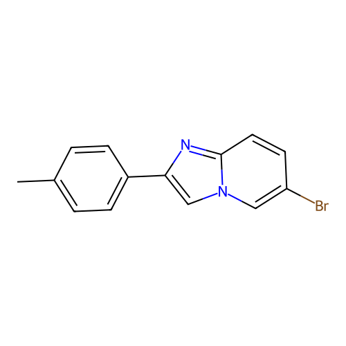 6-Bromo-2-(4-methylphenyl)imidazo[1,2-a]pyridine structure