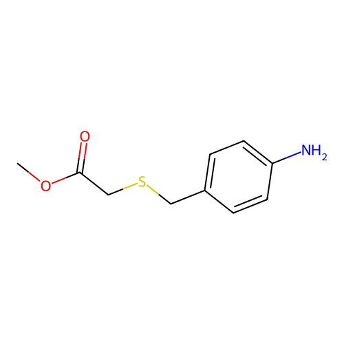 Methyl {[(4-aminophenyl)methyl]sulfanyl}acetate structure