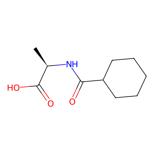 N-(cyclohexylcarbonyl)-D-alanine structure
