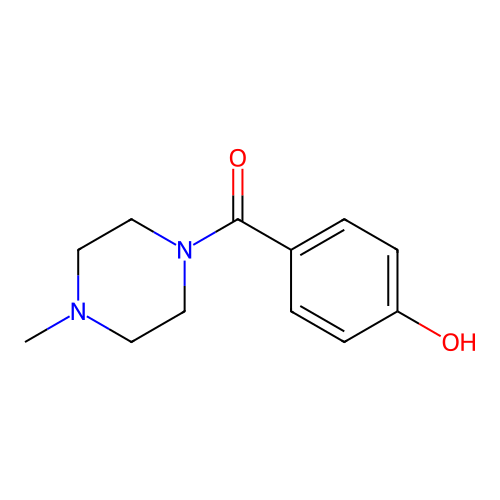 (4-Hydroxyphenyl)(4-methylpiperazin-1-yl)methanone structure