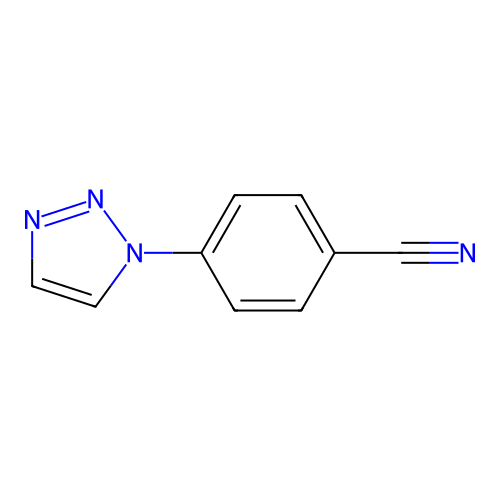 4-(1H-1,2,3-Triazol-1-yl)benzonitrile structure