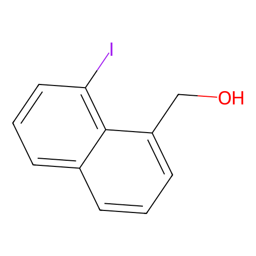 (8-Iodonaphthalen-1-yl)methanol structure