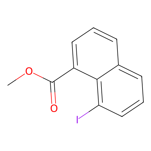 Methyl 8-iodonaphthalene-1-carboxylate structure