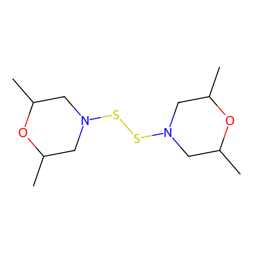 4,4'-Dithiobis[2,6-dimethylmorpholine] structure